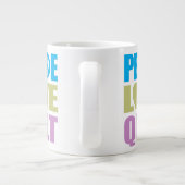 Peace Love Quilt Grote Koffiekop (Achterkant)