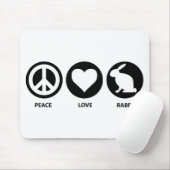 Peace Love Rabbit Muismat (Met muis)
