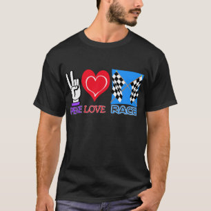 PEACE LOVE RACE T-SHIRT