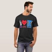 PEACE LOVE RACE T-SHIRT (Voorkant volledig)