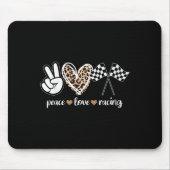 Peace Love Racing  Muismat (Voorkant)