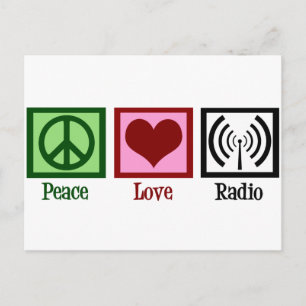 Peace Love Radio Briefkaart