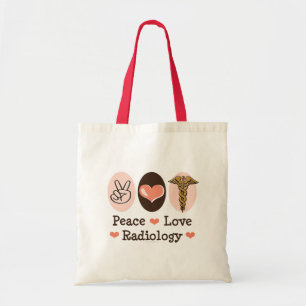 Peace Love Radiology Canvas tas