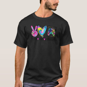 Peace Love Radiology Colorful X-Ray-technicus Rad T-shirt