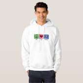 Peace Love Radiology Hoodie (Voorkant volledig)
