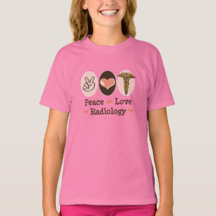 Peace Love Radiology Kinder Ringer T-shirt