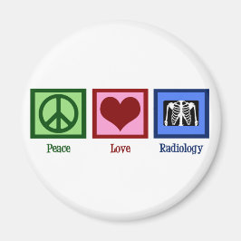 Peace Love Radiology Magneet