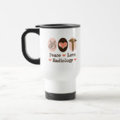 Peace Love Radiology Travel Mug Reisbeker (Links)