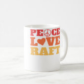 Peace Love Raft - Rivier Raften Koffiemok (Voorkant rechts)