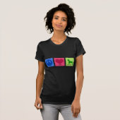 Peace Love Rat Terrier T-shirt (Voorkant volledig)