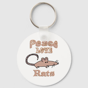 Peace Love Rats Sleutelhanger