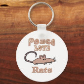 Peace Love Rats Sleutelhanger (Voorkant)