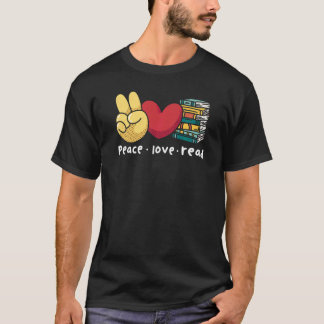 Peace Love Read Books T-shirt