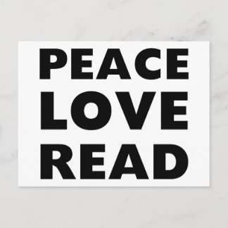 Peace Love Read Briefkaart