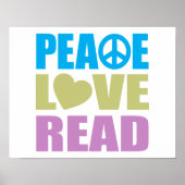 Peace Love Read Poster (Voorkant)