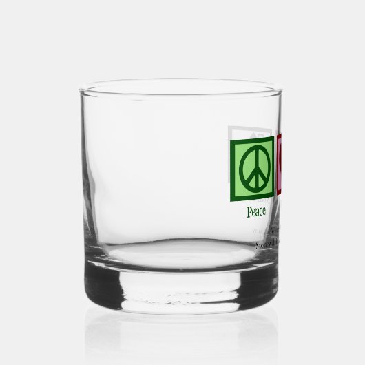 Peace Love Real Estate Cute Custom Realtor Whisky Glas (Rechts)