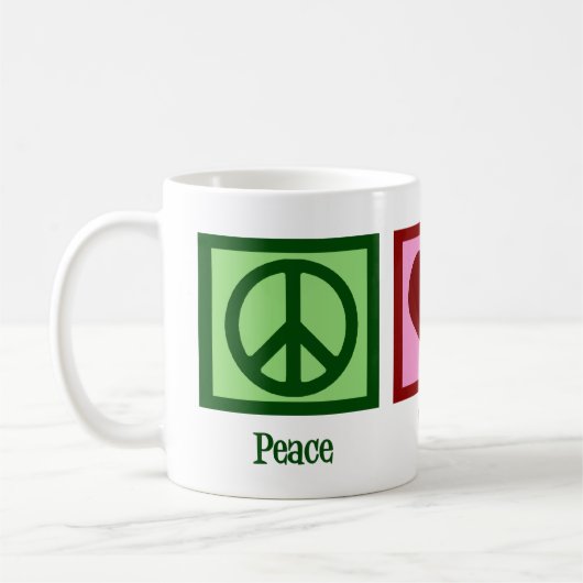 Peace Love Real Estate Koffiemok (Links)