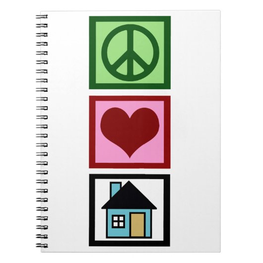 Peace Love Real Estate Notitieboek (Voorkant)