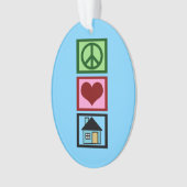 Peace Love Real Estate Ornament (voorkant)