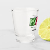 Peace Love Real Estate Shot Glas (Links)