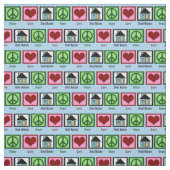Peace Love Real Estate Stof (Swatch)