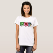 Peace Love Real Estate T-shirt (Voorkant volledig)