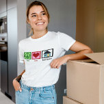Peace Love Real Estate T-shirt<br><div class="desc">vastgoedgeschenken voor een goed,  een eigendomsbedrijf,  een hypotheekmakelaar,  een leningofficier of zelfs een nieuwe huiseigenaar. Een vredesteken,  een hart en een huis.</div>