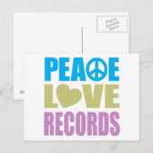 Peace Love Records Briefkaart (Voorkant / Achterkant)