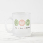 Peace Love Recyclen Frosted Mok (Links)
