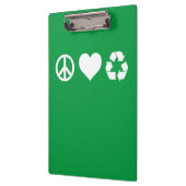 Peace Love Recyclen Klembord (Links)