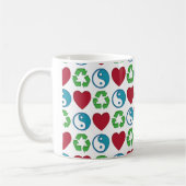 Peace Love Recyclen Koffiemok (Links)