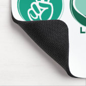 Peace Love Recyclen Muismat (Hoek)