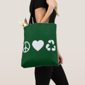 Peace Love Recyclen Tote Bag (Dichtbij)