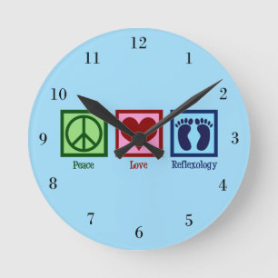 Peace Love Reflexology Ronde Klok