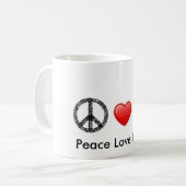 Peace Love Reiki Mok (Voorkant links)