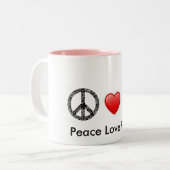 Peace Love Reiki Mok (Voorkant links)