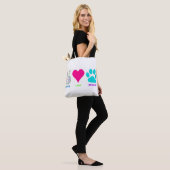 Peace Love Rescue Pets Tote Bag (Op model)