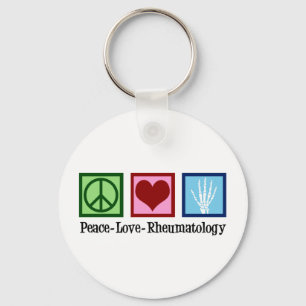 Peace Love Reumatology Sleutelhanger