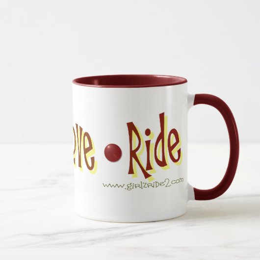 Peace*Love*Ride - Coffee Mok (Rechts)