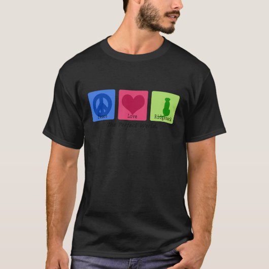 Peace Love Ridgeback T-shirt (Voorkant)