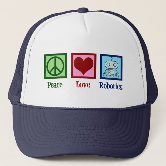 Peace Love Robotics Trucker Pet (Voorkant)