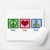 Peace Love Robots Muismat (Met muis)