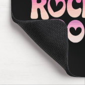 Peace Love Rock on Roll - Muziek-geïnspireerde typ Muismat (Hoek)