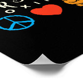 Peace Love Rock Steady Boxing Parkinson's Poster (Hoek)