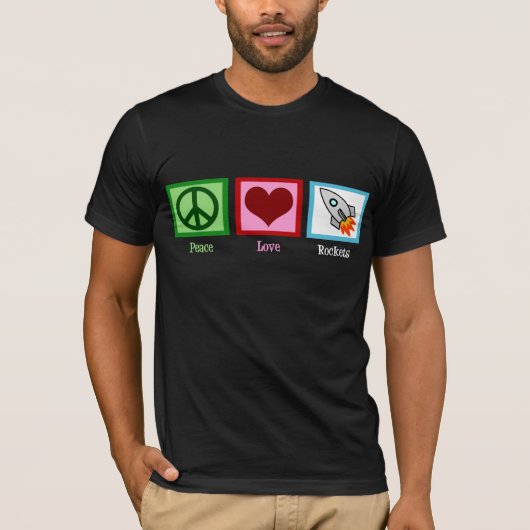 Peace Love Rocks T-shirt (Voorkant)
