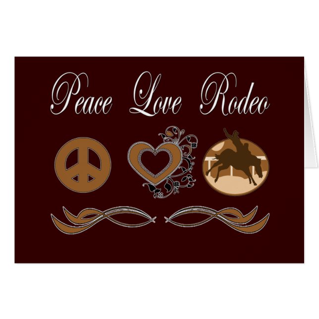 Peace Love Rodeo (Voorkant Horizontaal)