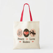 Peace Love Rodeo Canvas tas (Voorkant)