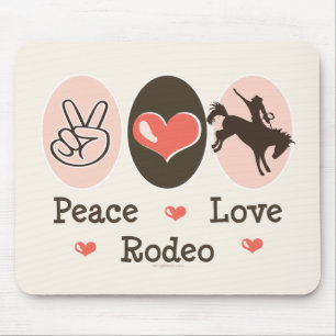 Peace Love Rodeo Mousepad Muismat