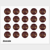 Peace Love Rodeo Ronde Sticker (Vel)