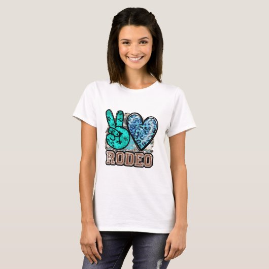 Peace Love Rodeo T-shirt (Voorkant volledig)